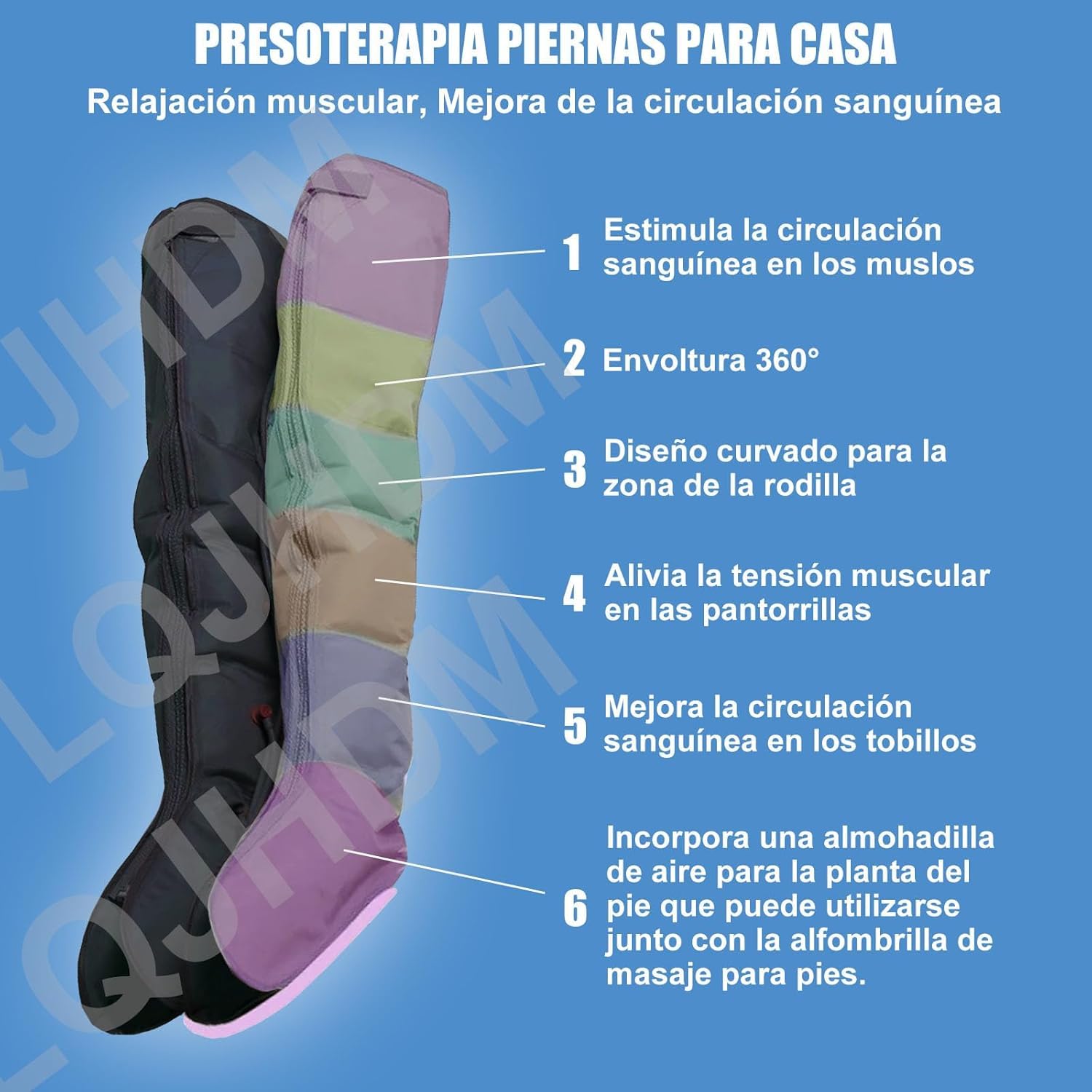 Buty do terapii ciśnieniowej, nogi i brzuch, drenaż limfatyczny, całe ciało, profesjonalne urządzenie drenażowe limfatyczne, masaż, nogi, krążenie
