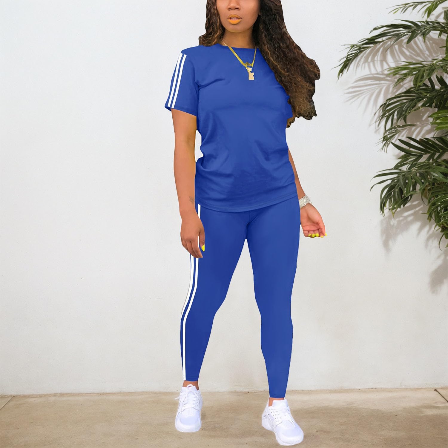 Nimsruc Two Piece Sets For Women Summer Casual Sweatsuits - Image 2
