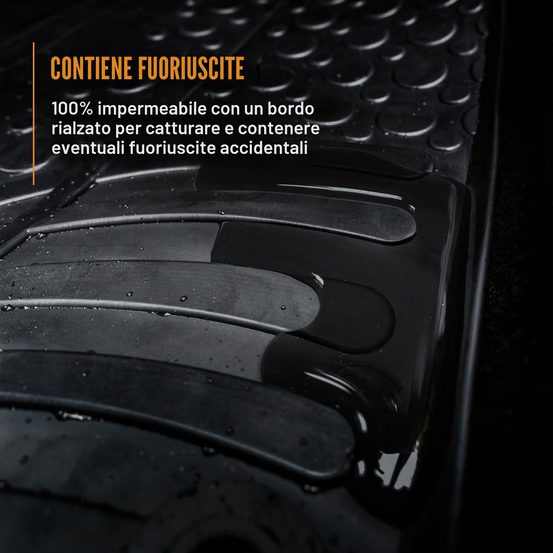 Travall Mats Tappertini Abitacolo Compatibili con Ford Fiesta 5 Porte Hatchback (2017-Corrente) Ford Puma (2020-Corrente) TRM1324 - Tappertini Auto in Gomma Originali
