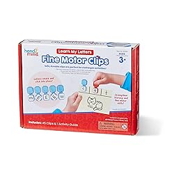 hand2mind Learn My Letters Fine Motor Clips, Kids Clothespin Activities, Letter Practice for Preschoolers, Toddler Alphabet Learning Toys, Pincer Grasp Toys, Fine Motor Toys, Reading Manipulatives
