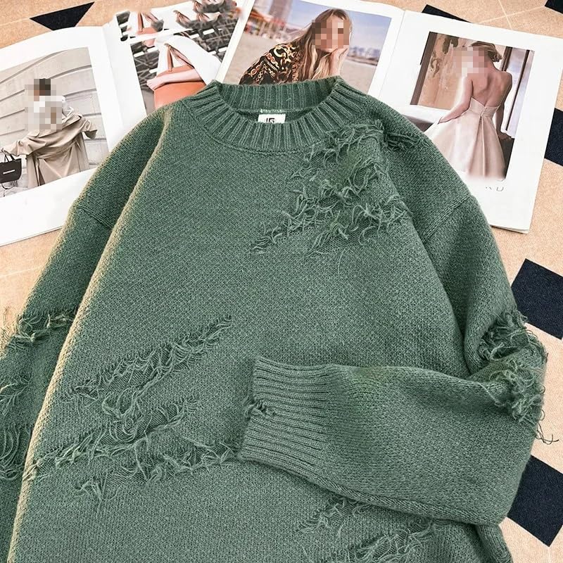 Men's Harajuku Sweater Vintage Oversized Pullover Knitwear Streetwear Hip Hop Pullovers2