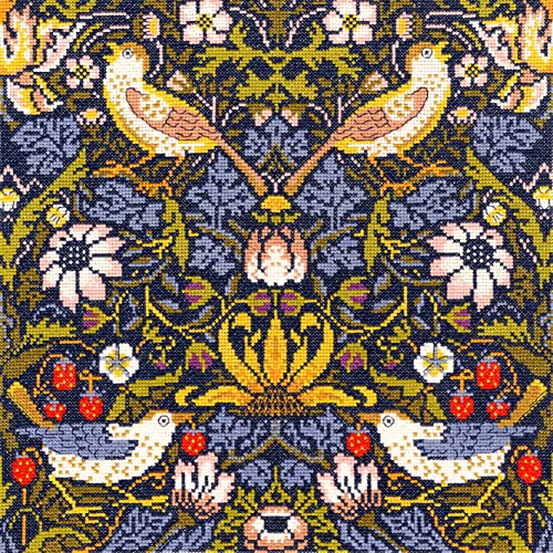 Bothy Threads Kreuzstich-Set "Erdbeerdieb", 31x31cm, XAC3, Zählmuster Cover