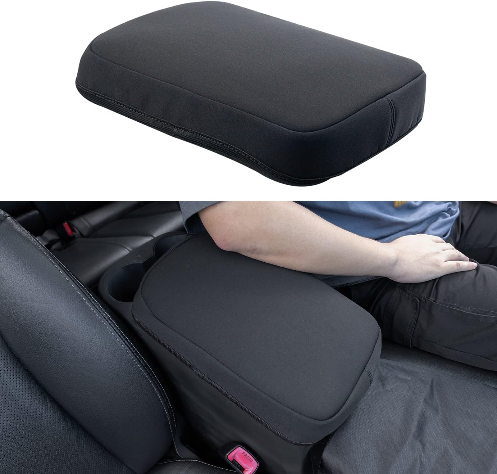 Center Console Cover Compatible with 2005-2015 Toyota Tacoma Accessories Anti-Scratch Armrest Cover Arm Rest Box Lid Cover Protector