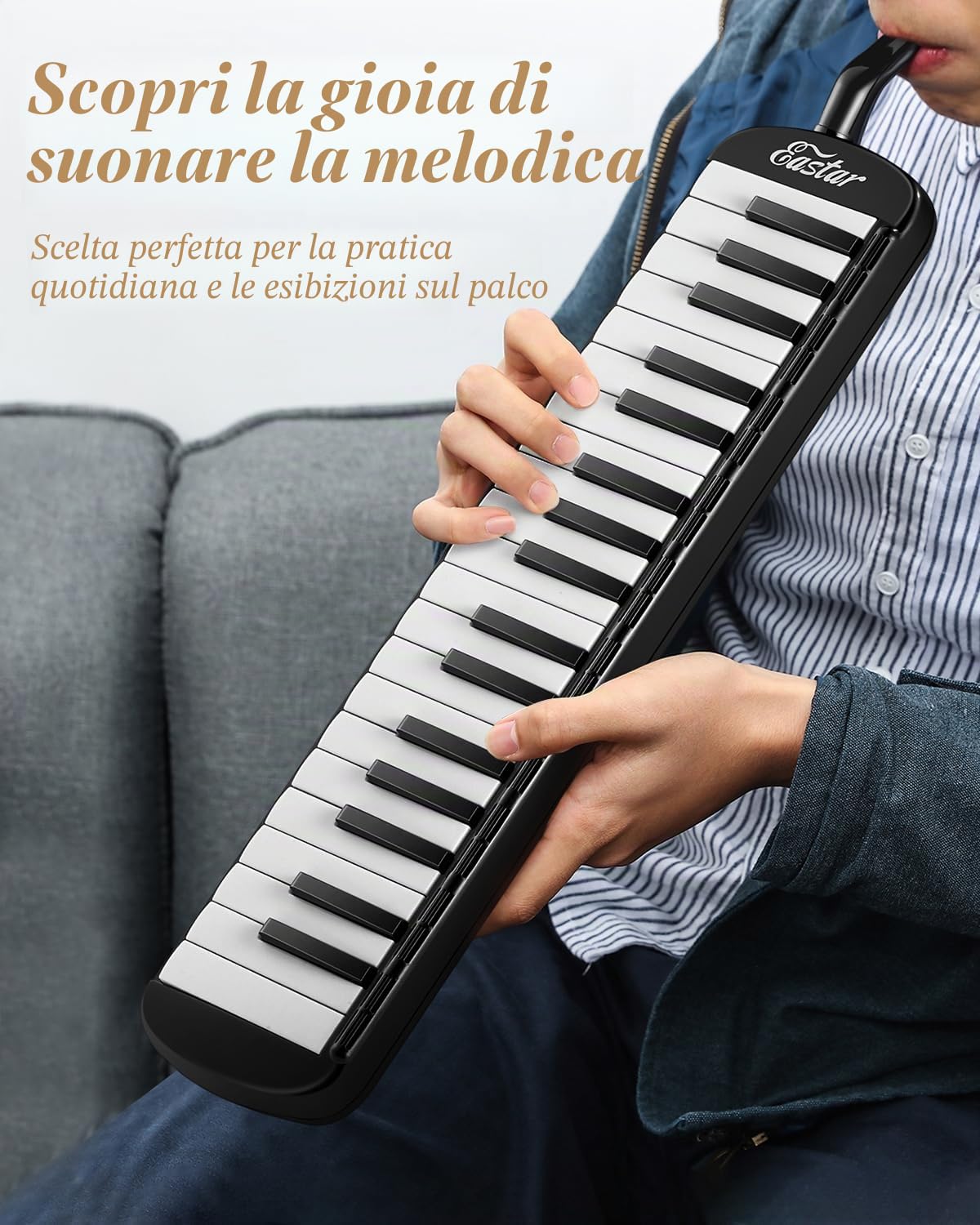 Eastar 37 key Melodica Black