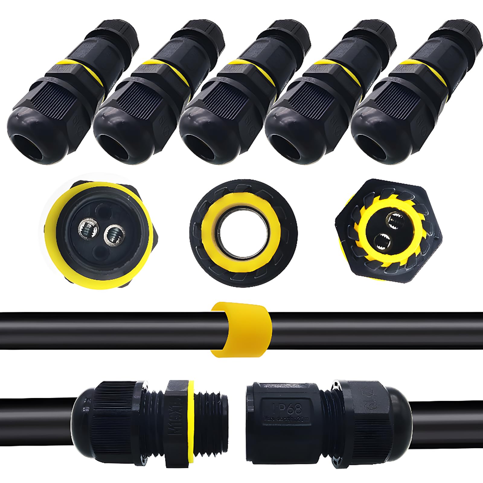 Amazon | ケーブルコネクタ防水、Dujelixa ミニジャンクション