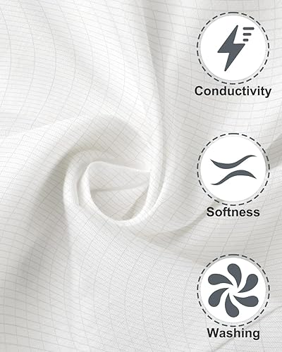 Miniatura 4 de Sábanas de tierra para cama de fibra plateada, sábanas de algodón para dormir mejor, efectos de sensación del interior, camas con cable de conexión