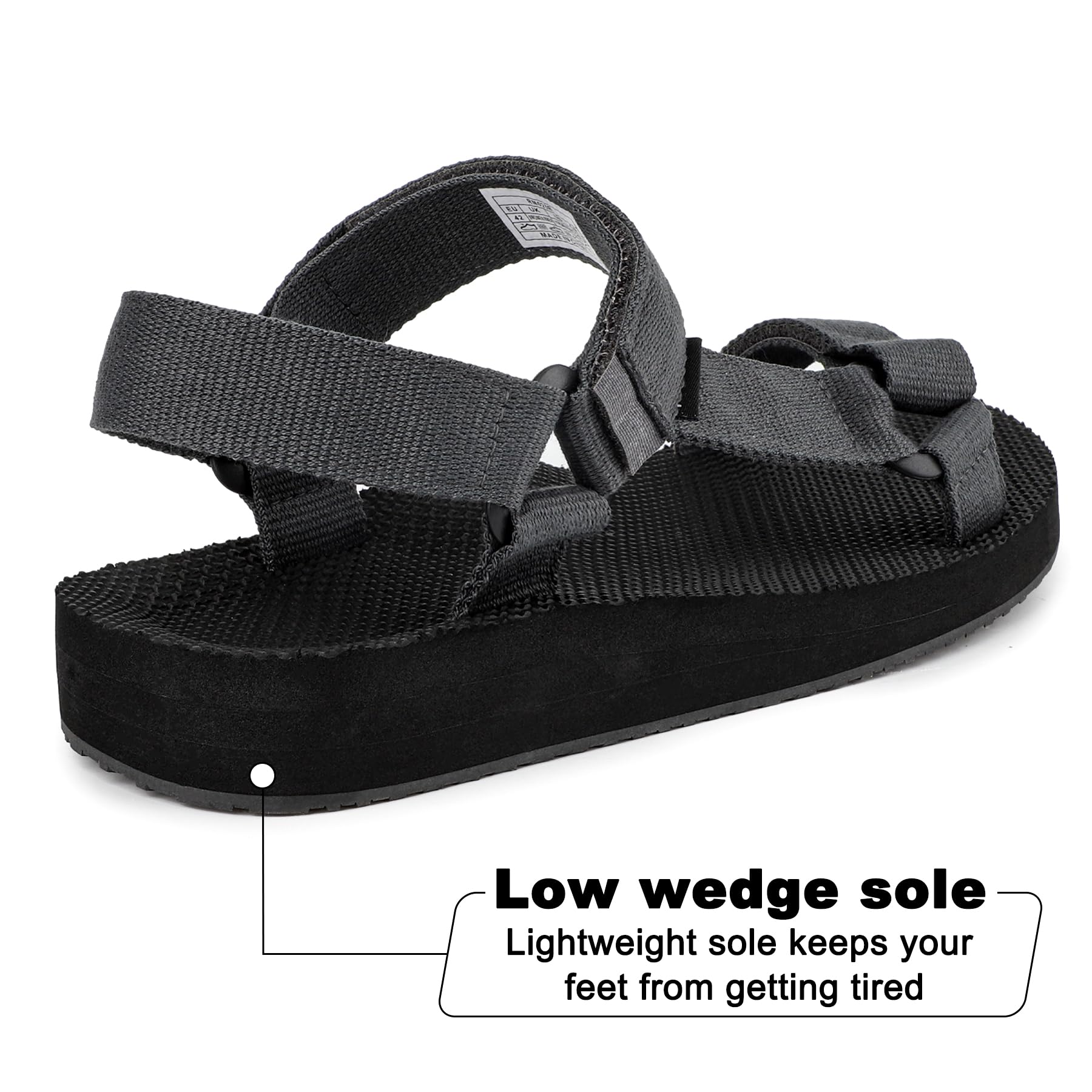 riemot Sandali Sportivi Donna Uomo Estivi Sandali da Trekking Leggere Comode Antiscivolo Scarpe per All'aperto Escursionismo e Spiaggia