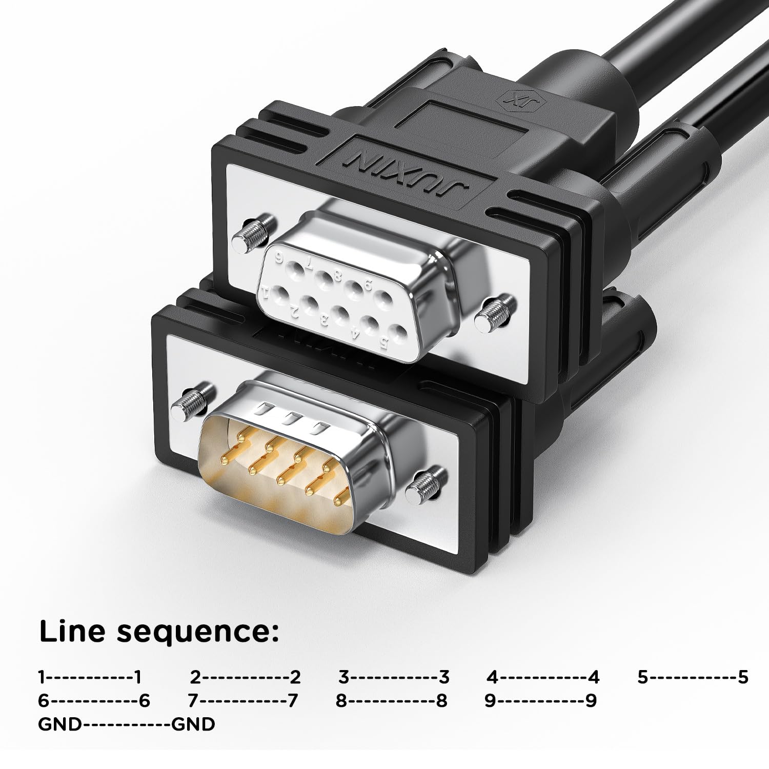 Serial Db9 Cable DB9 Male To Female Extension Serial Cable 6 Foot ...