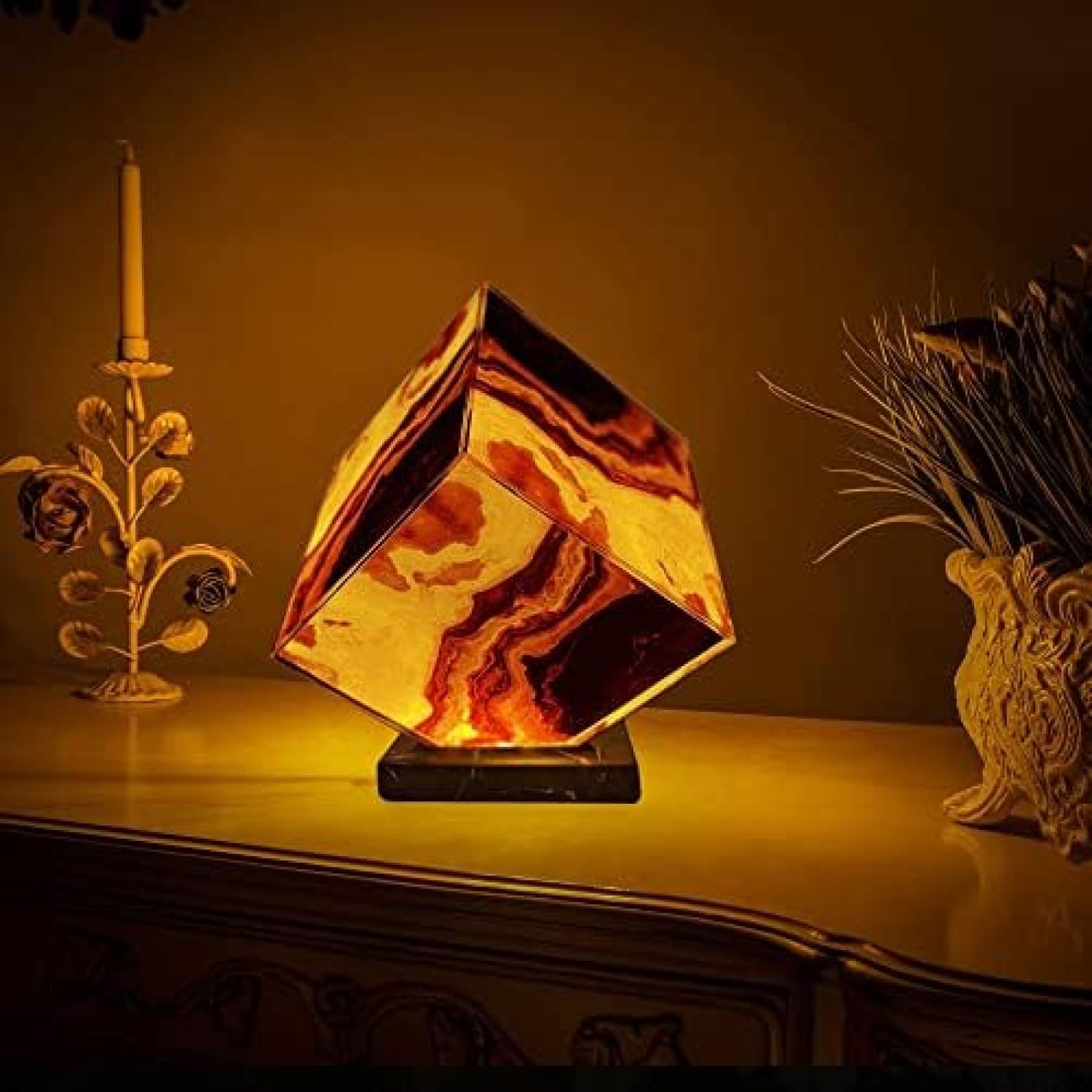 Lampada a LED Rosso 5 a Forma Di Vulcano, Con Movimento Ipnotico, Luce D 'Atmosfe