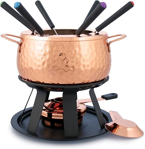 Miniatura 1 de Swissmar Juego de fondue de carne de 11 piezas cobre