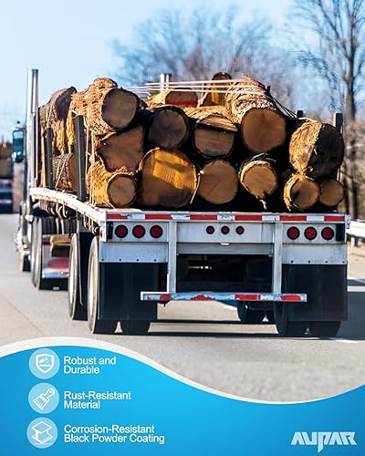 Miniatura 6 de Estaca de tubo de canal C resistente con 4 agujeros ajustables, estaca ajustable de 30 pulgadas para remolque de cama plana, paquete de 4