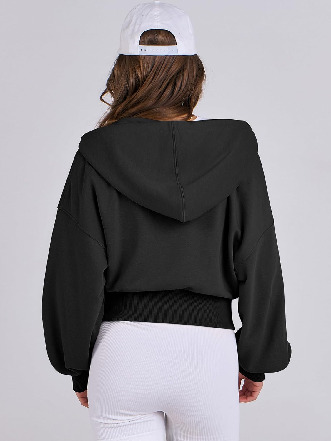 ANRABESS Womens Zip Up Hoodies Cropped Sweatshirts Casual Comfy Cute Zip Jackets Fashion Trendy Fall Outfits 2026 Y2K Clothes - Image 5