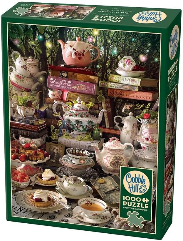 Miniatura 6 de Cobble Hill - Rompecabezas de 1000 piezas, todos estamos locos aquí, póster de muestra incluido