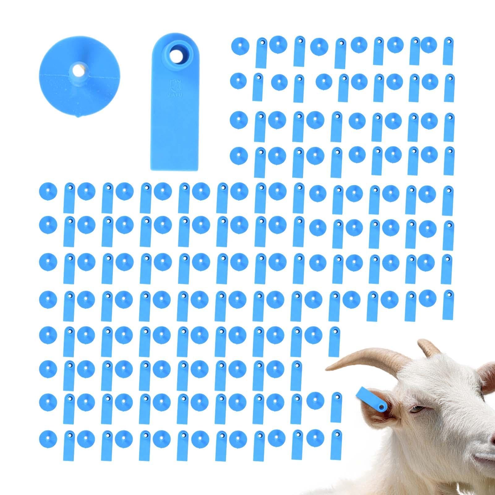 Orecchini Numerati Bestiame 100 Pezzi Tag Orecchio Per Bestiame - Numeri Plastici Per Maiali, Capre, Pecore E Animali Da Fattoria Numeri Identificazione Animali - 2