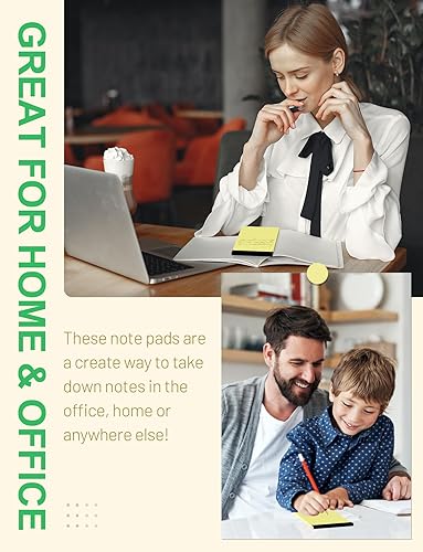 Miniatura 4 de Bloc de notas pequeñas de 3 x 5 pulgadas, bloc de notas amarillas de bolsillo, paquete de 6 blocs de notas forrados, pequeños blocs de papel