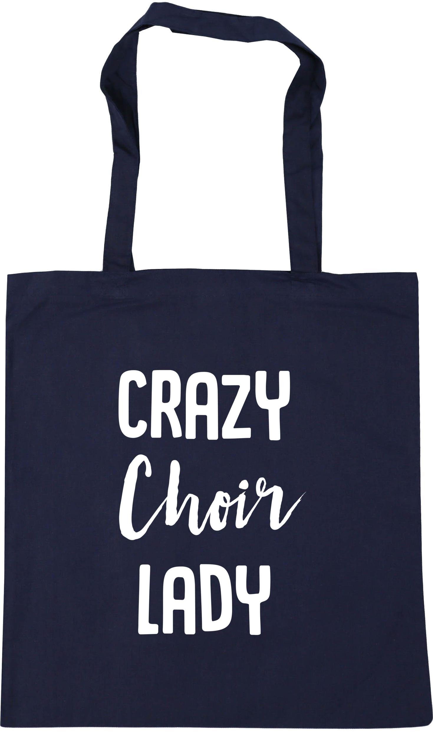 Hippowarehouse Crazy Choir Lady Tote Shopping Gym Beach Bag 42cm x38cm, 10 litres