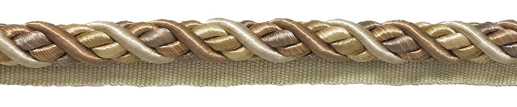 Cordon à lèvre Baroque beige Sandstone 11mm paquet de 9,1m