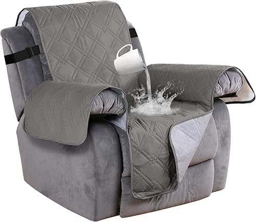 Miniatura 29 de Turquoize Funda para sofá impermeable para mascotas y niños, protector de muebles con parte trasera antideslizante, lavable a máquina.