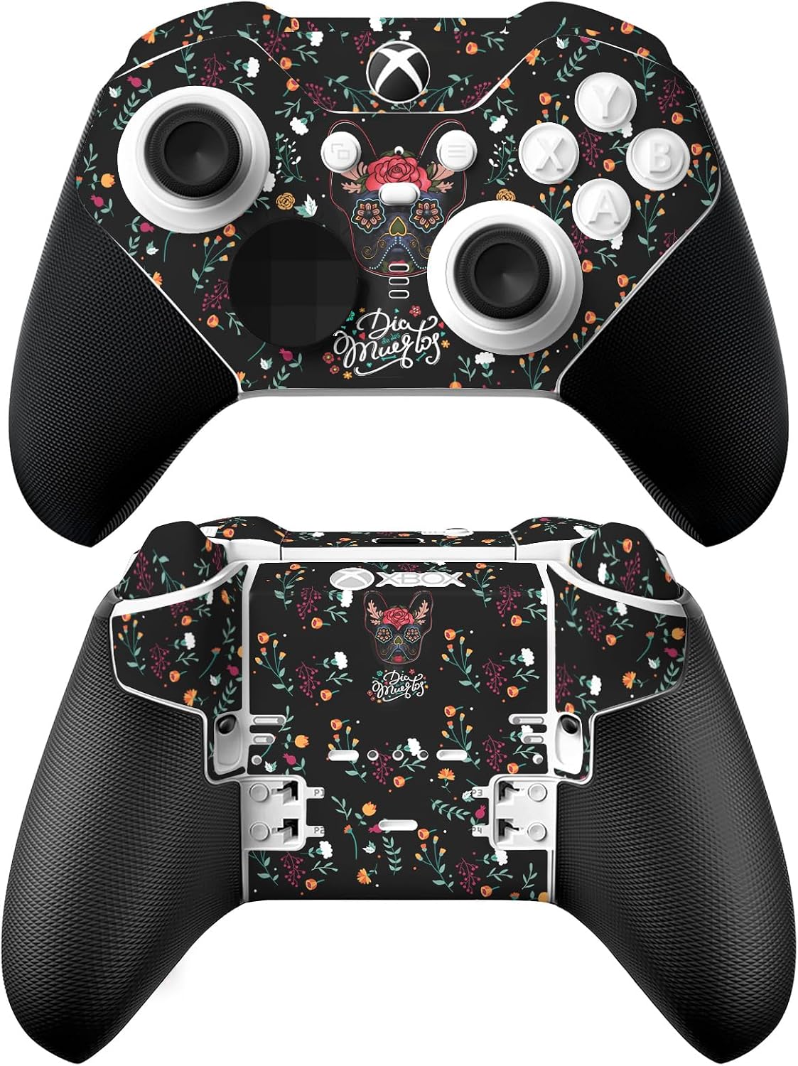 Head Case Designs Officially Licensed Klaudia Senator Day Of The Dead French Bulldog Vinyl Sticker Gaming Skin Decal Cover Compatible With Xbox Series X & S Elite Wireless Controller Series 2