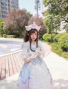 ロリータ ゆめかわいい　宮殿風 ゴスロリ 蝶結び オーガンジー　お嬢様 姫 Amazon.co.jp: [トクとユウ] ロリータ ワンピース 白 刺繍
