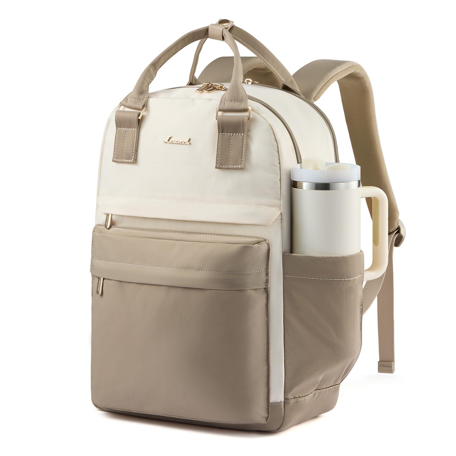 LOVEVOOK Rucksack Damen, 15,6 Zoll Laptop Schulrucksack Teenager Mädchen Schultasche Wasserdicht Travel Backpack Women Arbeitstasche Lehrertasche Tagesrucksack Elegant Daypacks für Schule Arbeit Reise