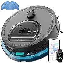 LEFANT M330Pro Robot Aspirapolvere Lavapavimenti con Mappatura, dToF Laser, 5000Pa Potente Aspirazione, Evitamento Ostacoli PSD, App, WiFi, Alexa, Zona Vietata, per Animali e Pavimenti Duri, Grigio