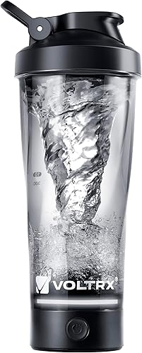 VOLTRX VortexBoost - Botella agitadora eléctrica, mezclador de proteínas recargable USB C, tazas agitadoras para batidos de proteínas y batidos de