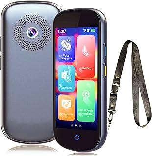 Language Translator Device 2025, No WiFi Needed Two-Way Voice Translation Device in 137 Languages & Accents 4" HD Portable Real Time Online/Offline/Photo/Text Translation for Travel Business