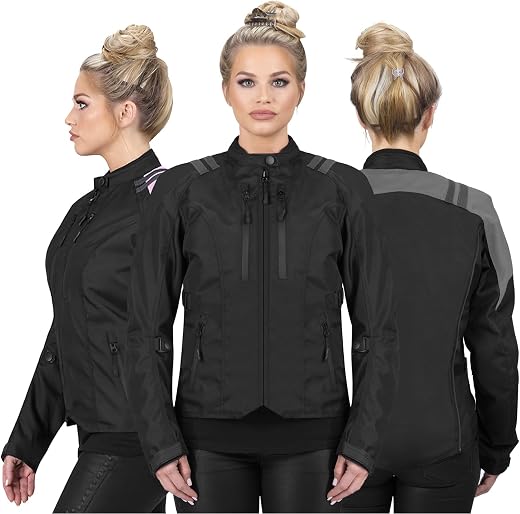 Nomad Motorcycle Jacket for Women, Ironborn Biker Jacket Cruiser Sportsbike Enduro Womens Riding Jacket with Armor Protection