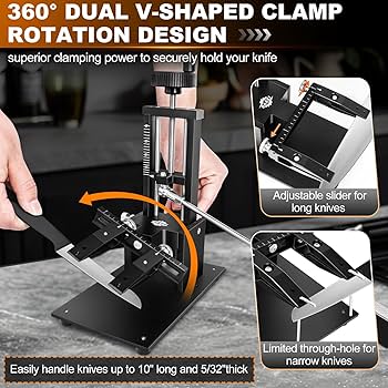 SHARP - jeje425 Precision Adjust Knife Sharpener, Guided Knife Sharpening