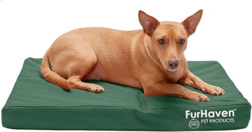 Miniatura 15 de Furhaven Cama ortopédica resistente al agua para perros grandes con funda extraíble lavable, para perros de hasta 95 libras – Colchón de lona Oxford