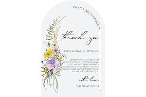 Chic Wedding Escort Cards with Watercolor Floral Design