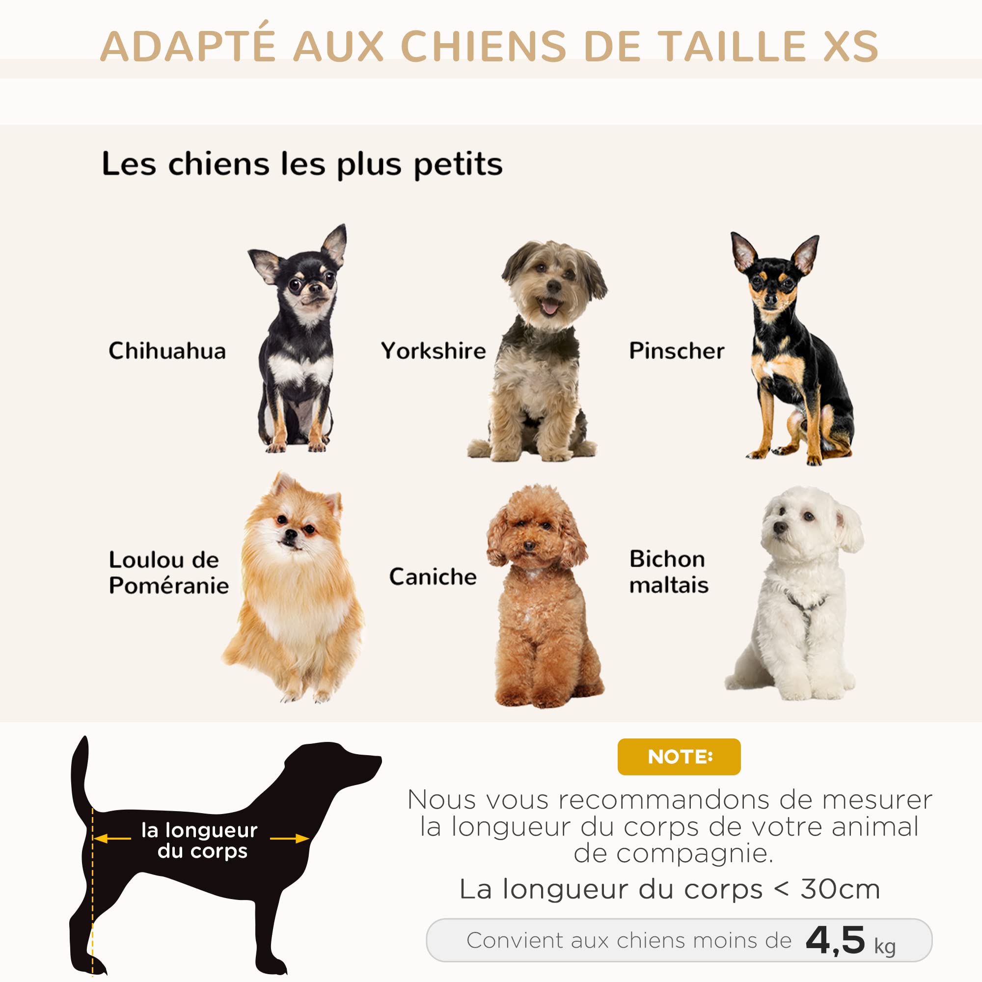 PawHut Canapé Chien Chat sur Pied Style Graphique Contemporain Coussin Amovible Lavable Grand Confort + Pochette Rangement 68,5L x 40,5l x 40,5H cm Gris Blanc
