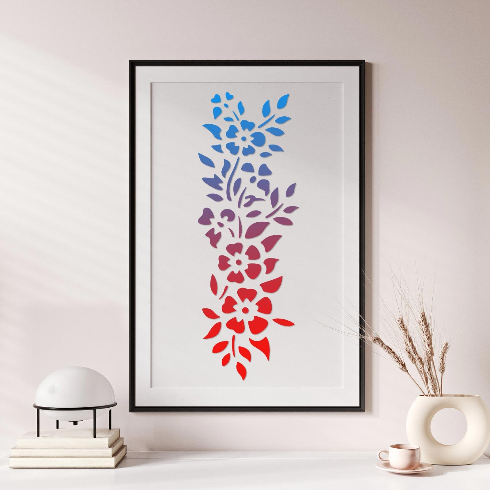 24 Pezzi Di Modelli Per Dipingere Fiori Di Campo, Modelli Di Foglie Floreali Modelli Di Foglie Decorazioni Per La Casa In Tela Porta In Legno~p220463399