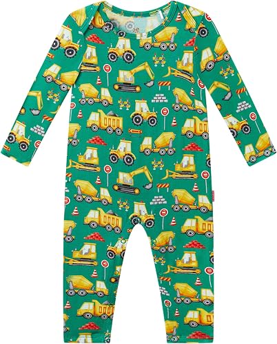 EASWEET Baby Boy rompers Long Sleeve Jumpsuit One-Piece Footless Pajamas, Viscos