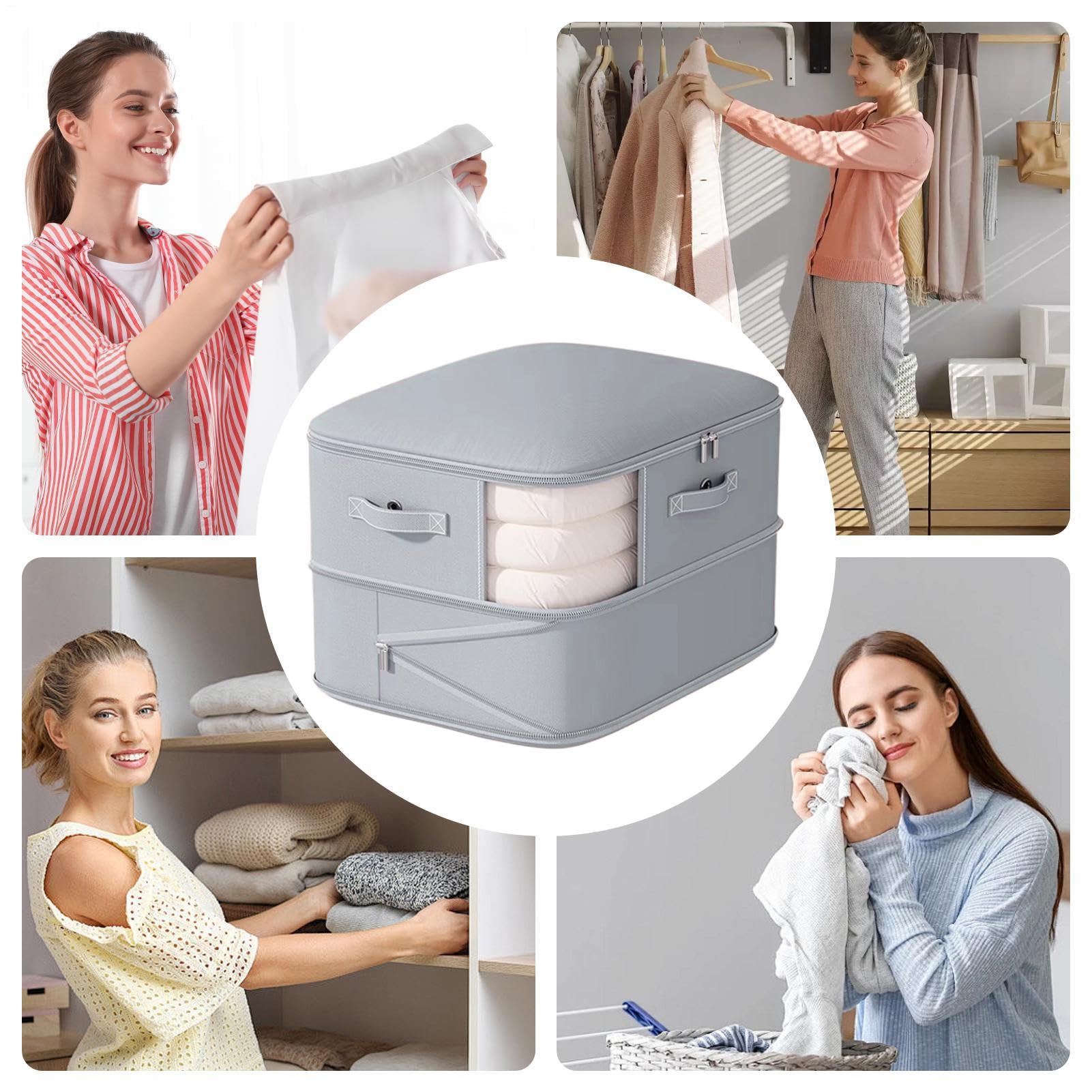 Organizer Auto-Compressione Tote 2 Per Abbigliamento Trapunte Materassi | Organizer Da Viaggio A Compressione Per Casa Viaggi Armadi Dormitori Camper Matrimonio Piumino Cuscino