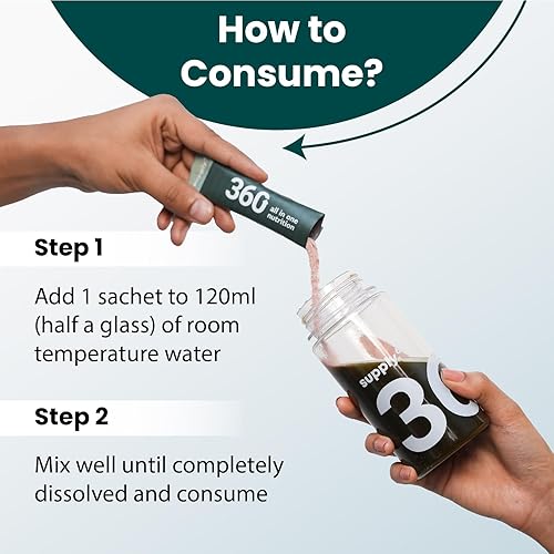 Miniatura 4 de 360 Ultimate Health Powder para mujeres y hombres  Nutrición integral con más de 80 vitaminas, minerales, probióticos y superalimentos  Apoya la