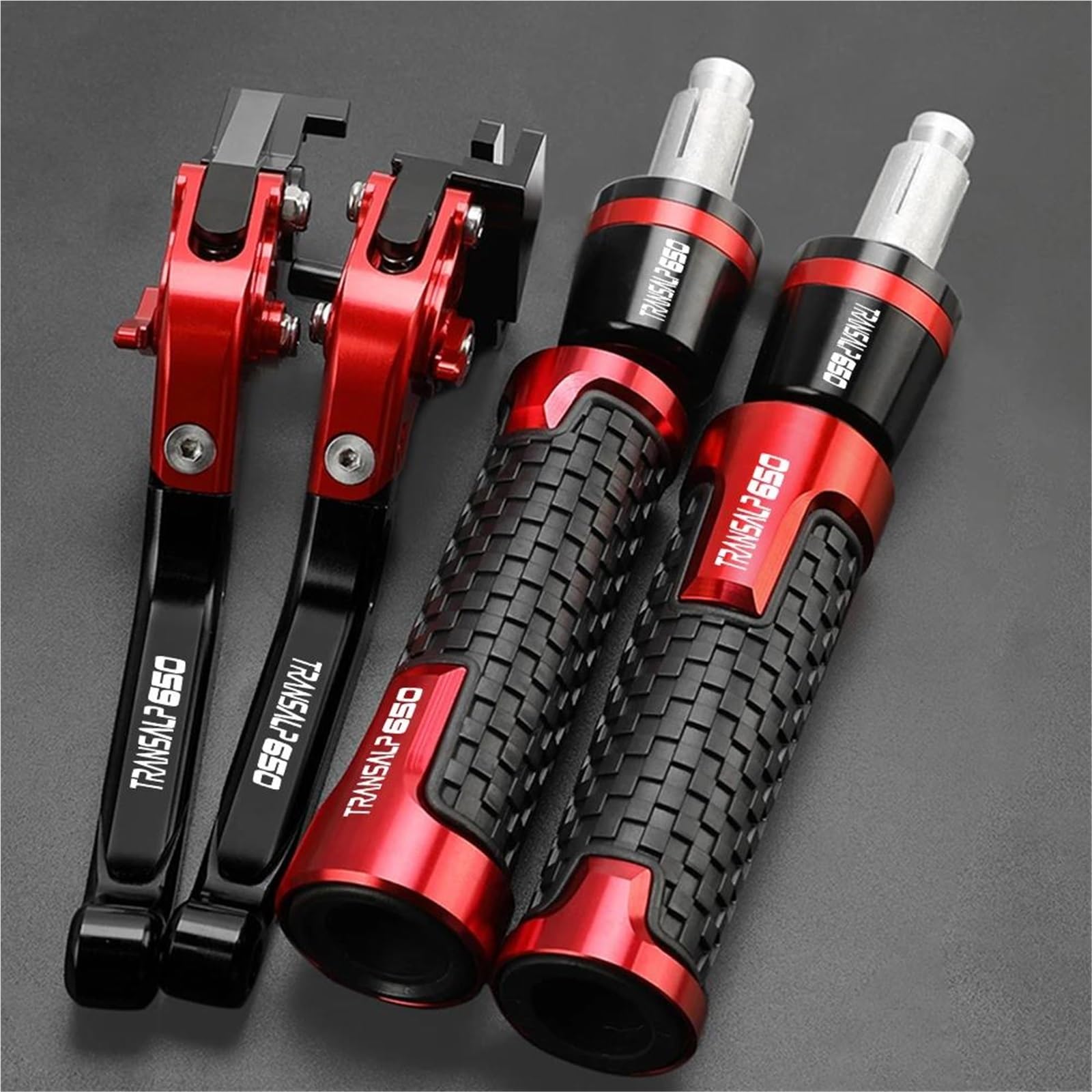 CFSJRXZ Clutch Levers Motorcycle Brake Clutch Lever Non Slip Handlebar Grips for XL 650V Transalp XLV 650 2001-2007 with Handle Bar End Motorbike Brake Lever Handlebar Grips(Color 11)