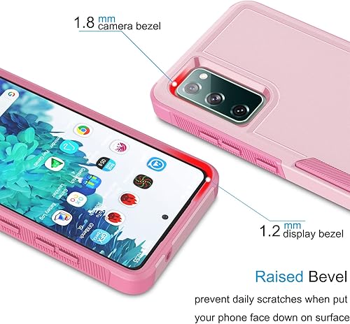 Miniatura 3 de Tekcoo Funda para Samsung Galaxy S20 FE Fan Edition 5G  4G  2022  2020  2 protectores de pantalla de vidrio templado  Parachoques antideslizante