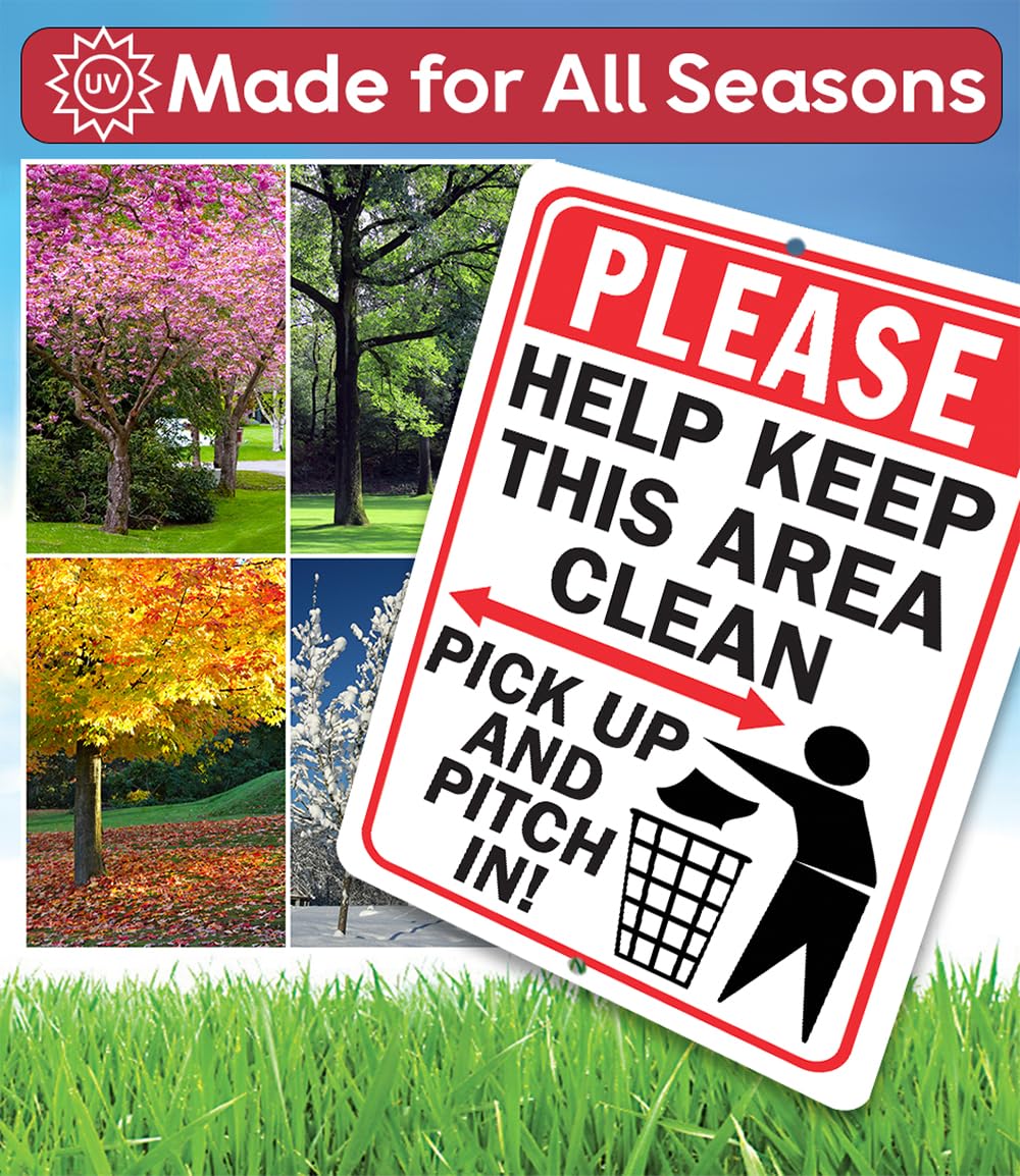 Metal Sign-Please Help Keep This Area Clean - Clean Philippines | Ubuy