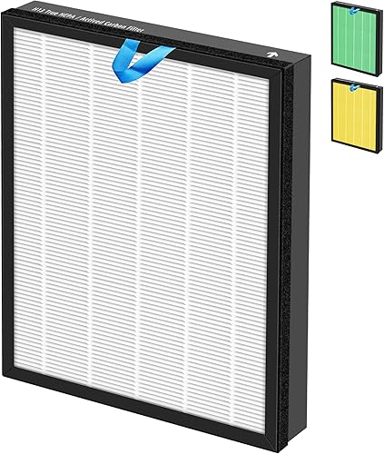 Vital 100S - Filtro de repuesto para purificador de aire LEVOIT Vital 100S, filtro de carbón activado de alta eficiencia H13 True HEPA 3 en 1, Vital