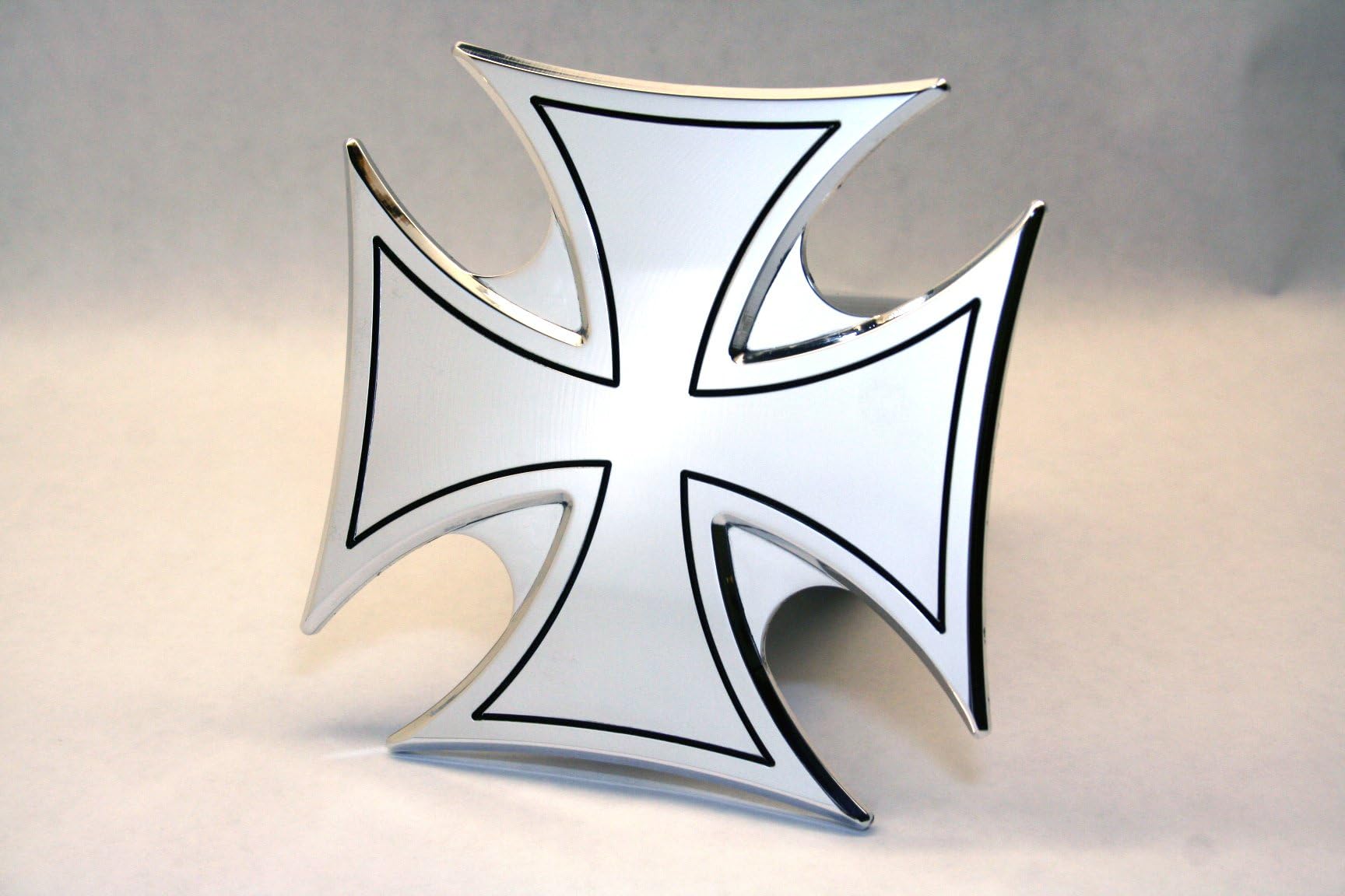 Trailer Hitch Cover Tow Plug Iron Cross Maltese Custom CNC Machined Aluminum 6061 Made in the USA