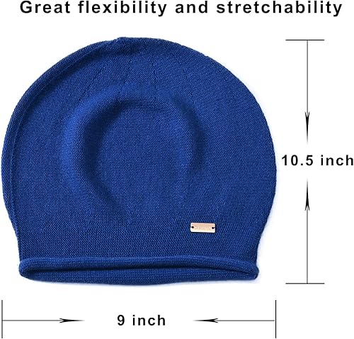 Miniatura 4 de jaxmonoy Slouchy Knit Beanie Hat for Women Winter Soft Warm Ladies Laightweight Slouch Knitted Skull Beanies Cap