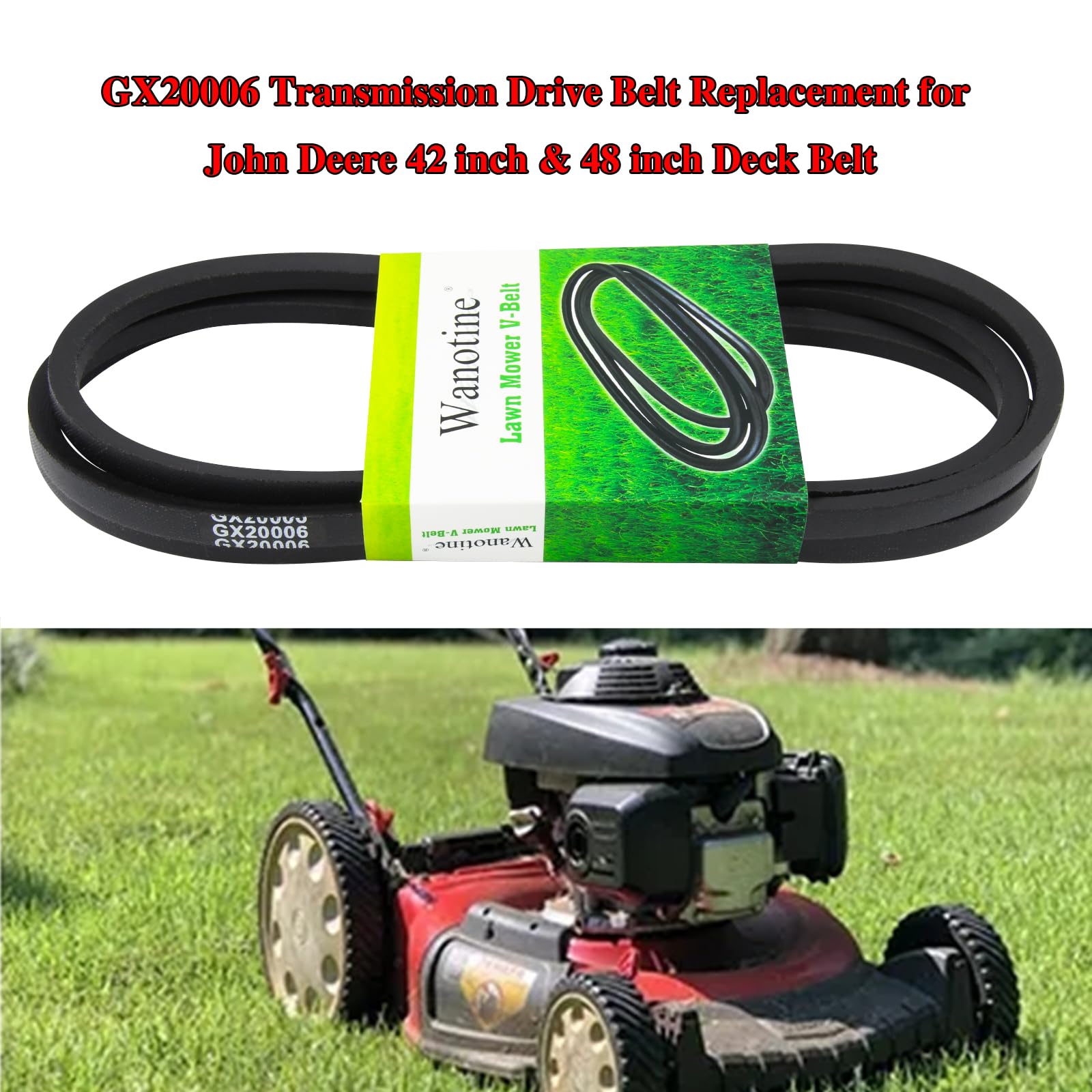 John Deere L110 Drive Belt Replacement Gx20072 John Deere 42 Inch