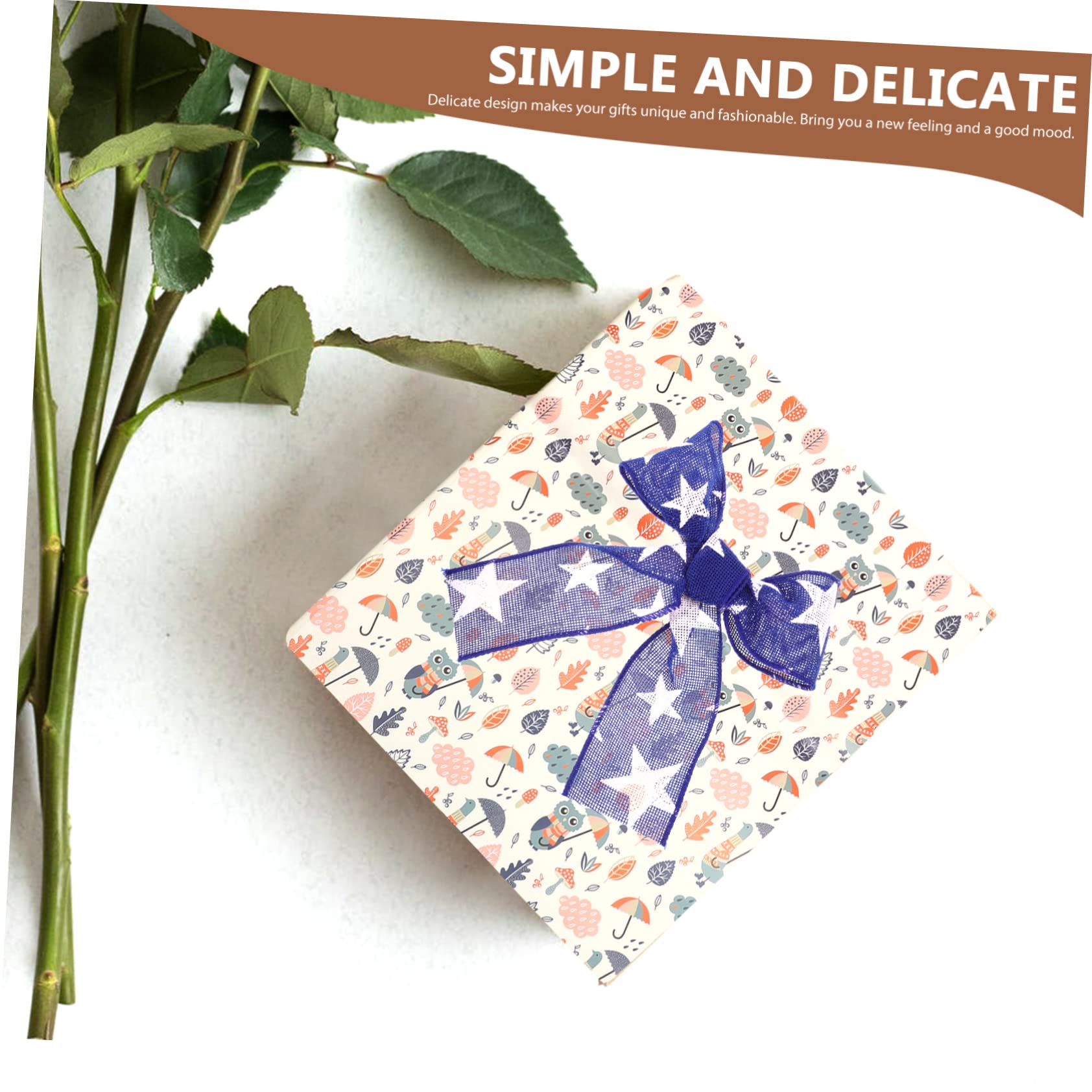 minkissy 3sätze Blumen Geschenkpapier Mit Schleifenbox Mehrzweck Einwickelpapier Für Partys Bastelprojekte Für Geburtstage Shower Deko