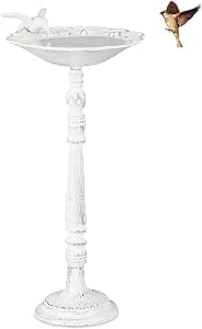 Blümelhuber Vasca per Uccelli Vintage - Decorazione da Giardino - Bella Scultura da Esterno Resistente al Gelo - Abbeveratoio o mangiatoia Uccellini e Ciotola per Piante - Decoro Esterni e ingressi