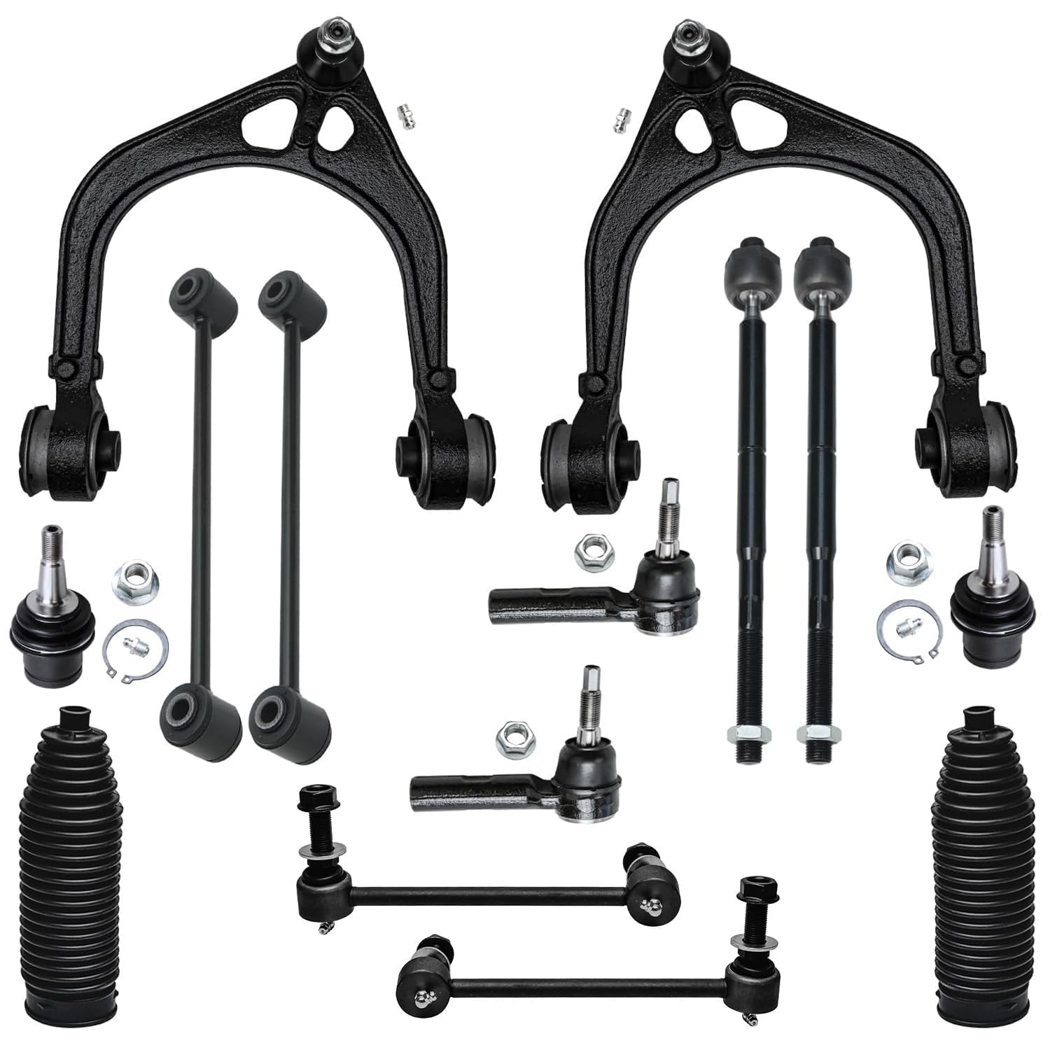 Detroit Axle - 14pc RWD Front End Kit for Chrysler 300 Dodge Charger
