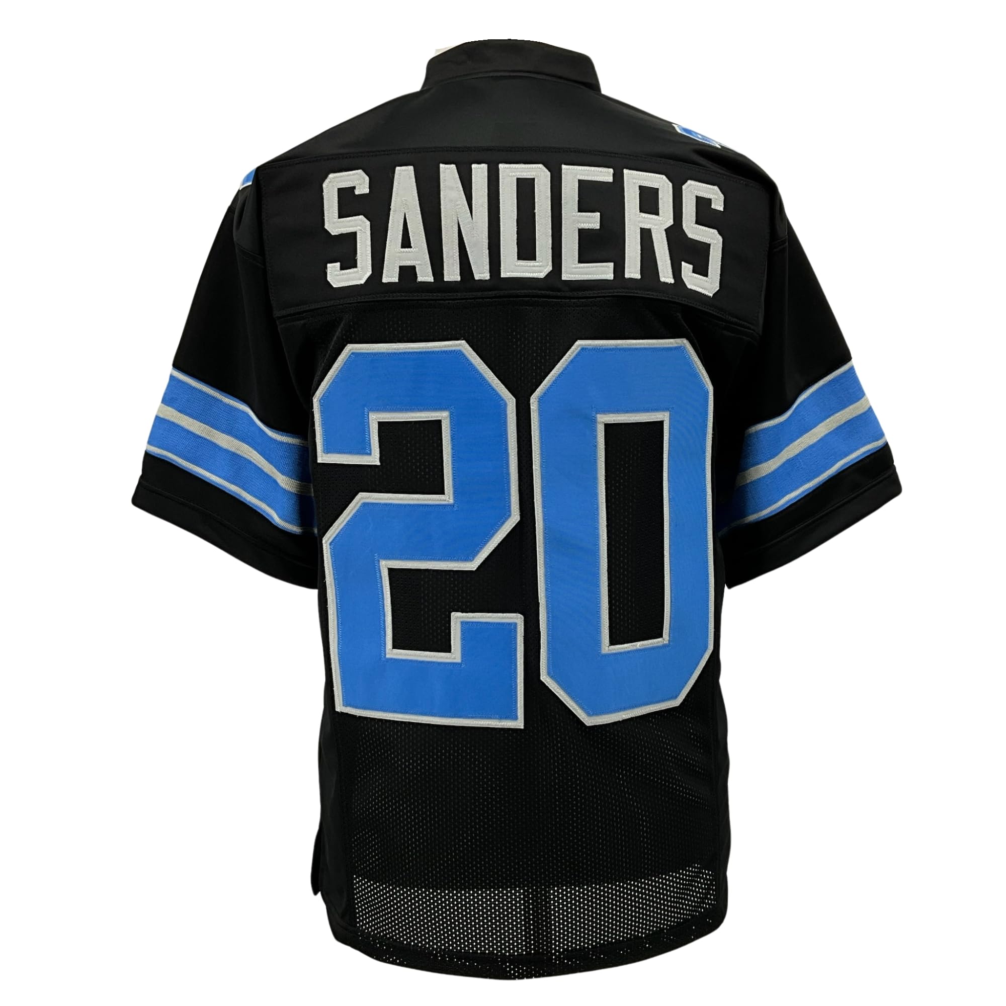 Barry Sanders Jersey Black Detroit | Adult Unisex Sizes S-5XL Unsigned Custom Sewn Stitched