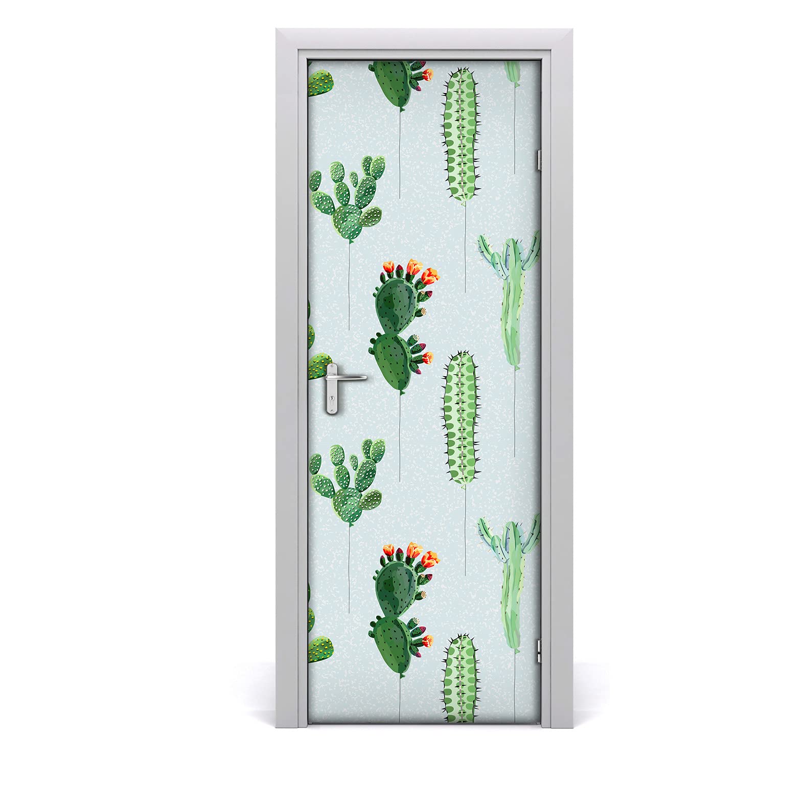 Papier peint sur la porte mural pour masquer les imperfections