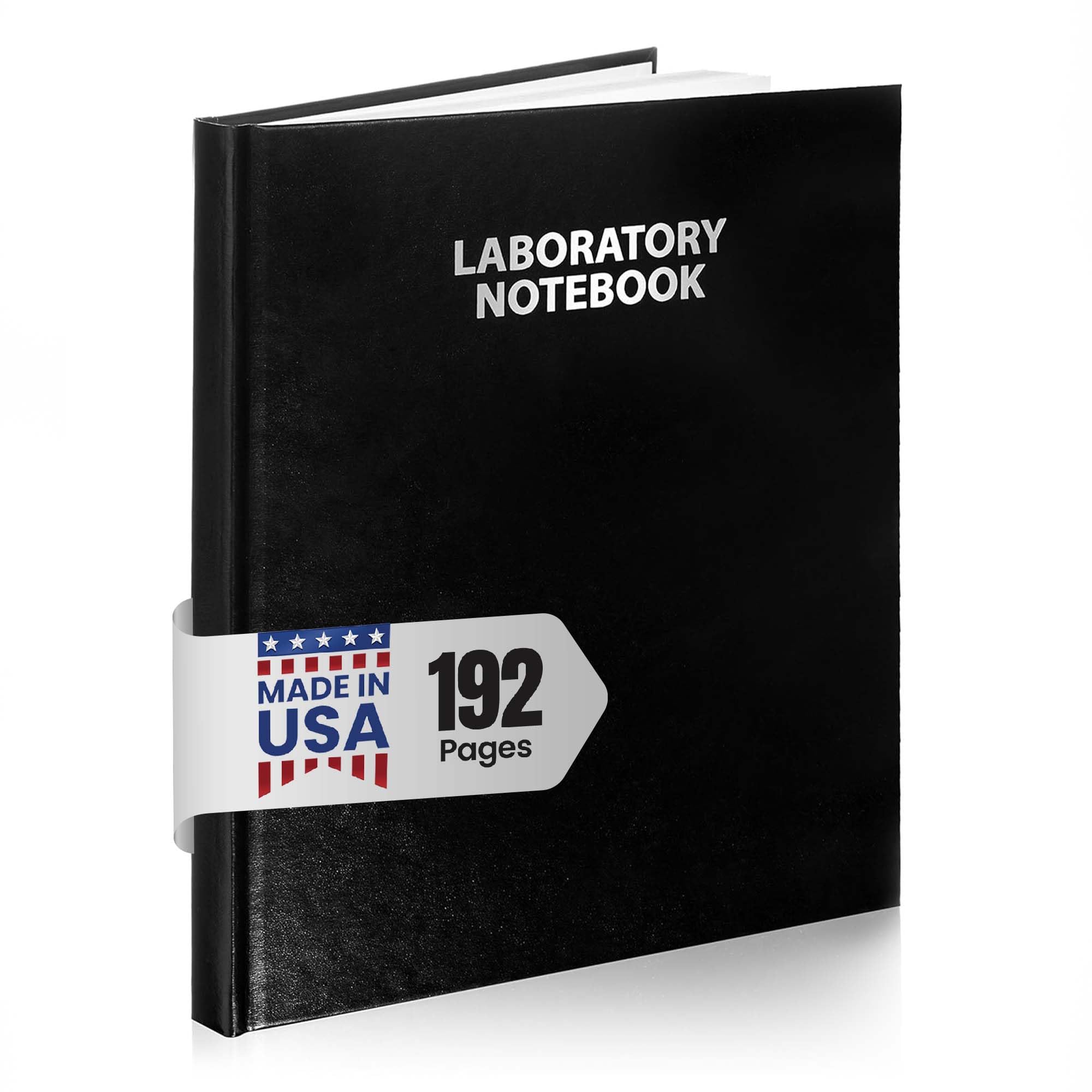 Laboratory Notebook, 192 Pages 3001HC Black Hard Cover